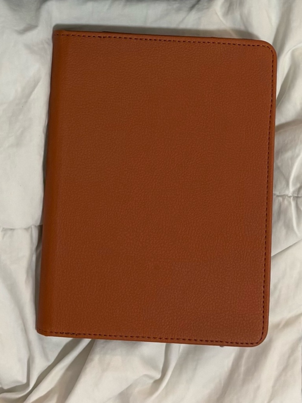 Brown leather kindle fold over case